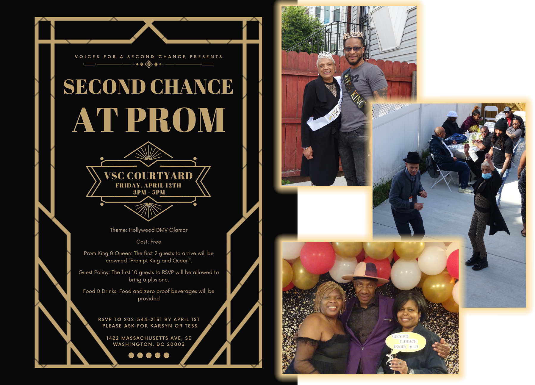 Second Chance at Prom April 2024 Event Poster