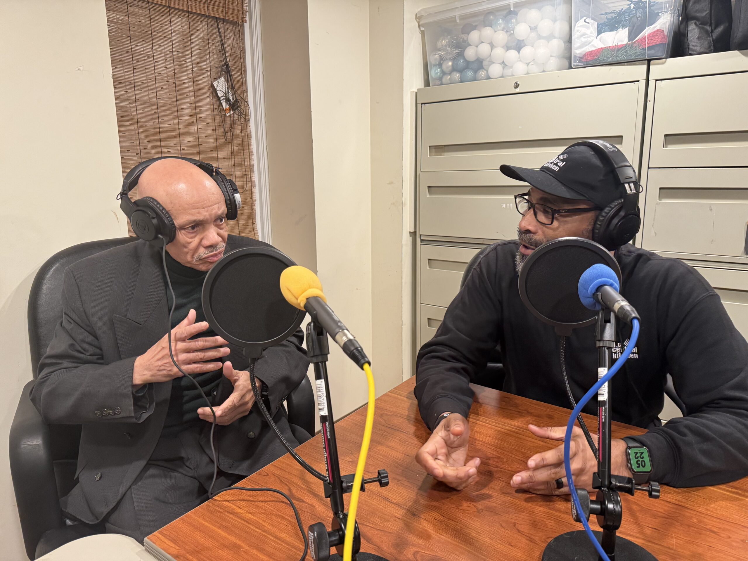 Solutions From the Yard Podcast hosts mid-production